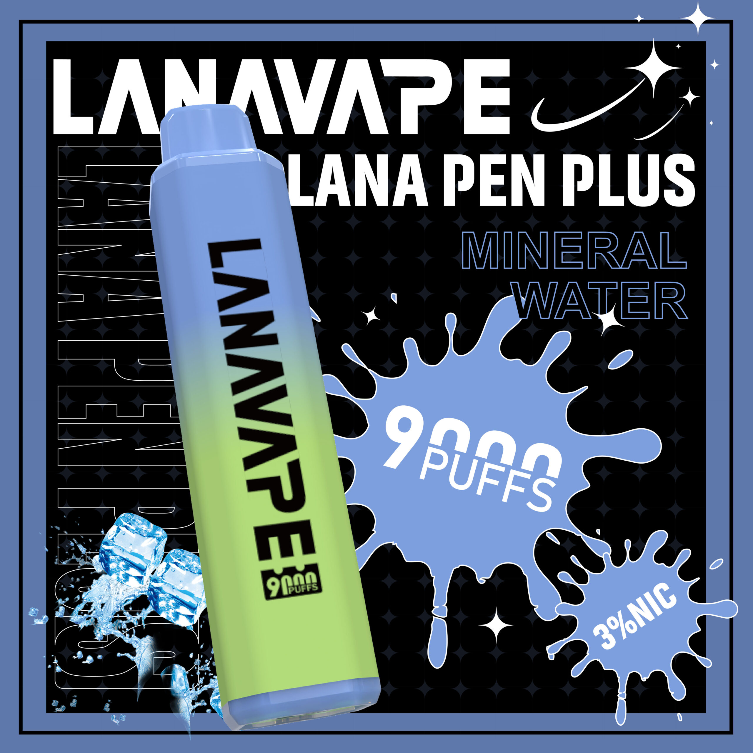 深海冰泉 LANA9000口一次性電子煙拋棄式